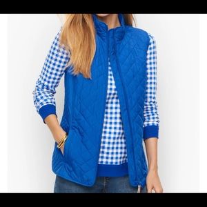 COPY - Talbots Women’s port blue quilted vest. Size L